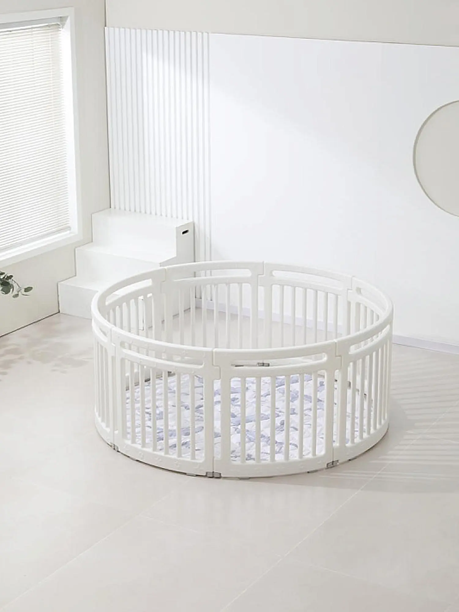 Манеж UNIX Kids Classic Round (150 cm) White - изображение 3
