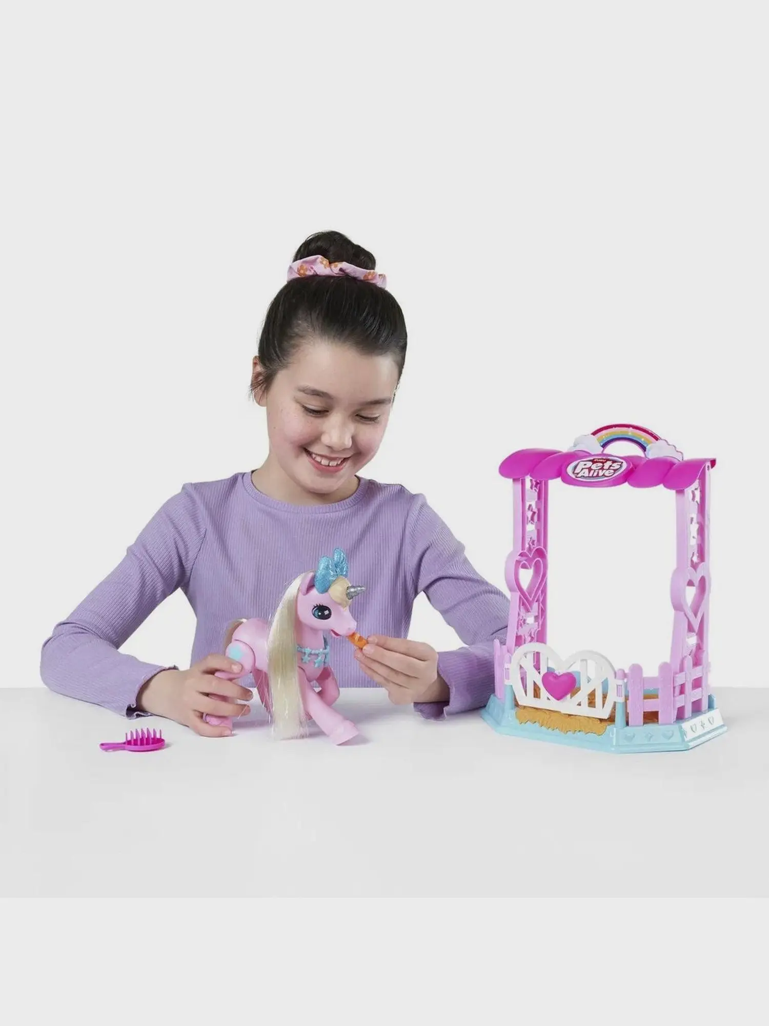 Игрушка ZURU PETS ALIVE Единорог с аксессуарами, свет, звук - изображение 5