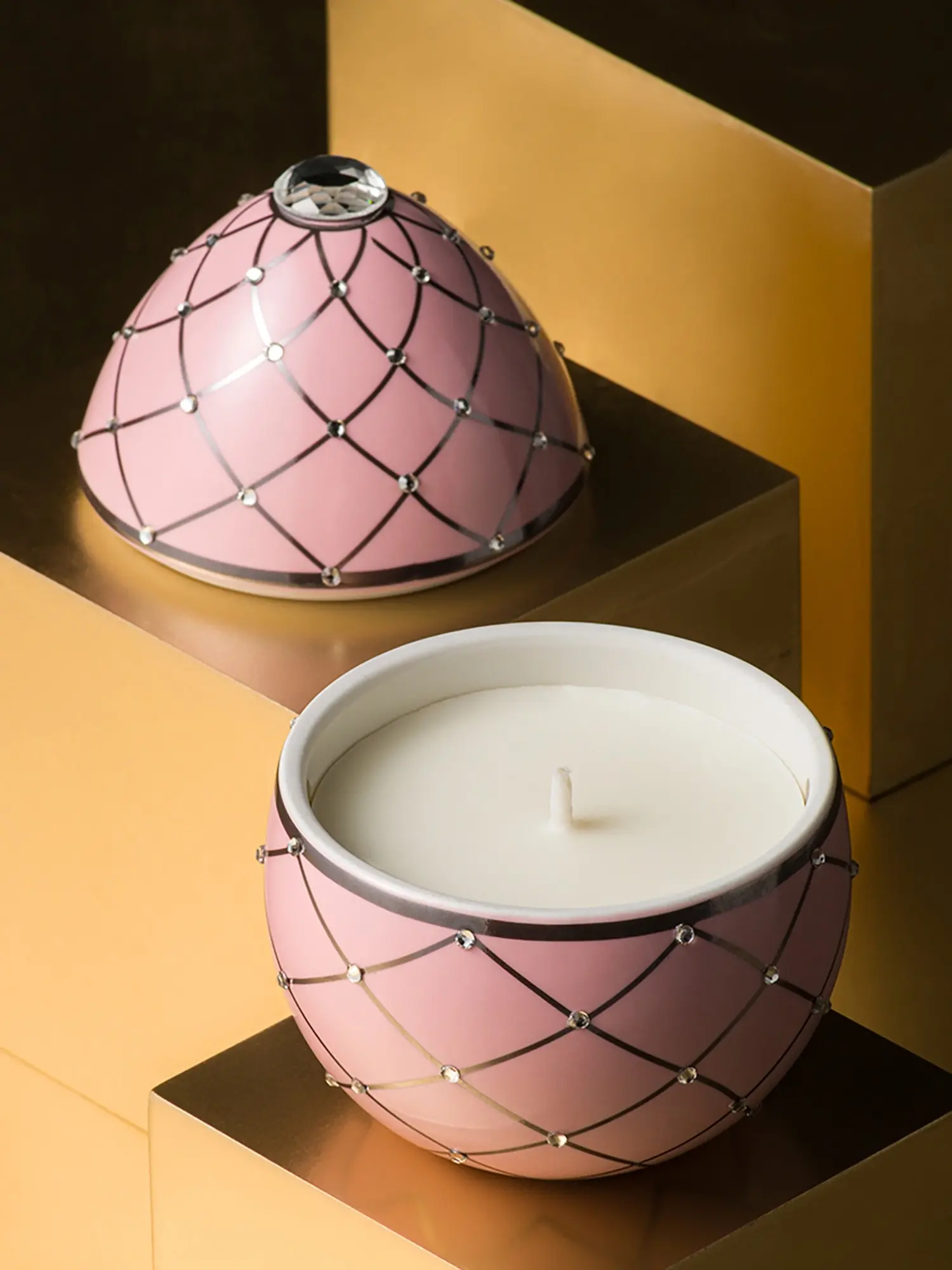 Ароматическая свеча Bois de Russie Rose silver stripes, 200 г - изображение 5