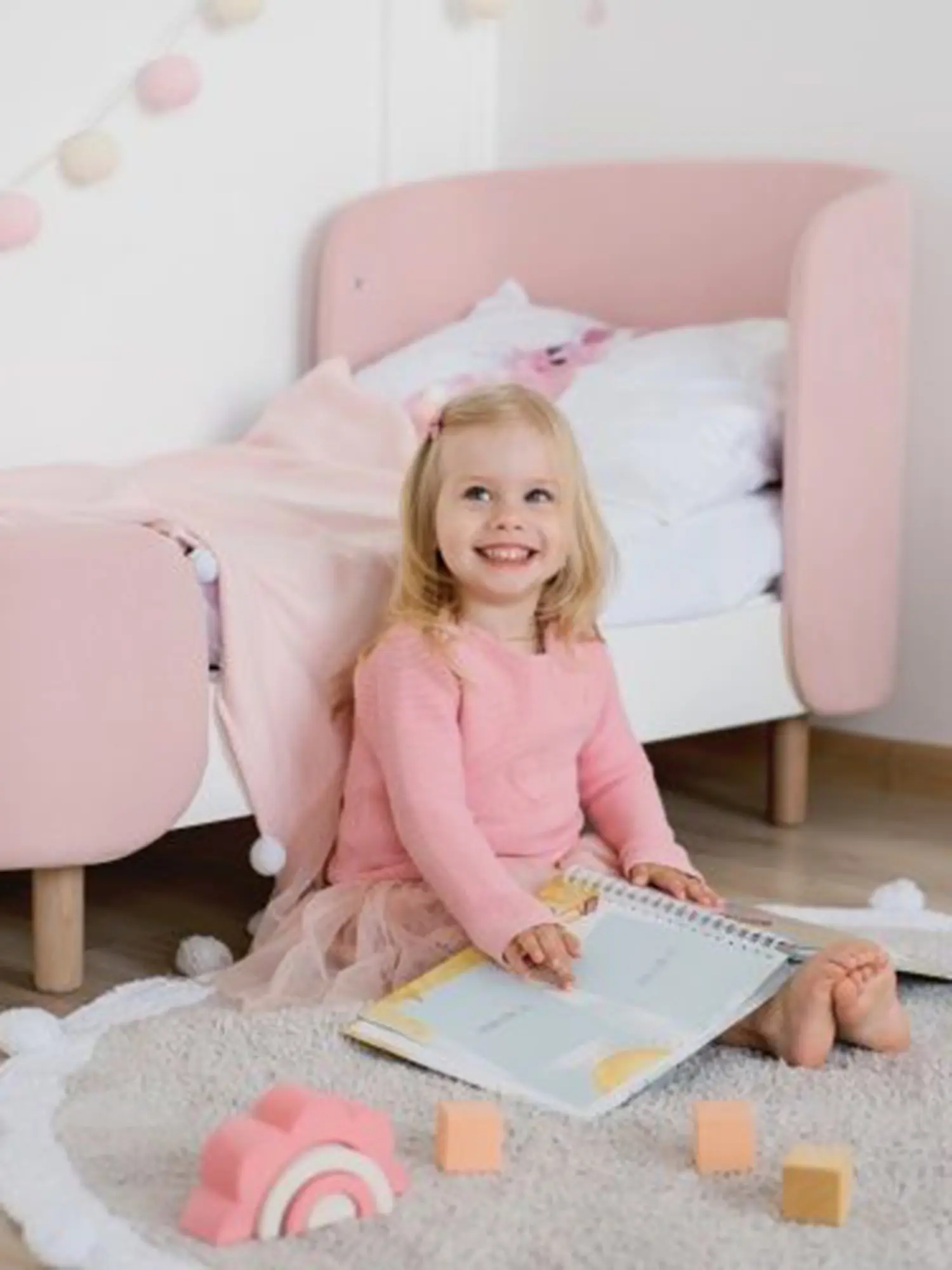 Кровать KIDI Soft, розовая - изображение 2