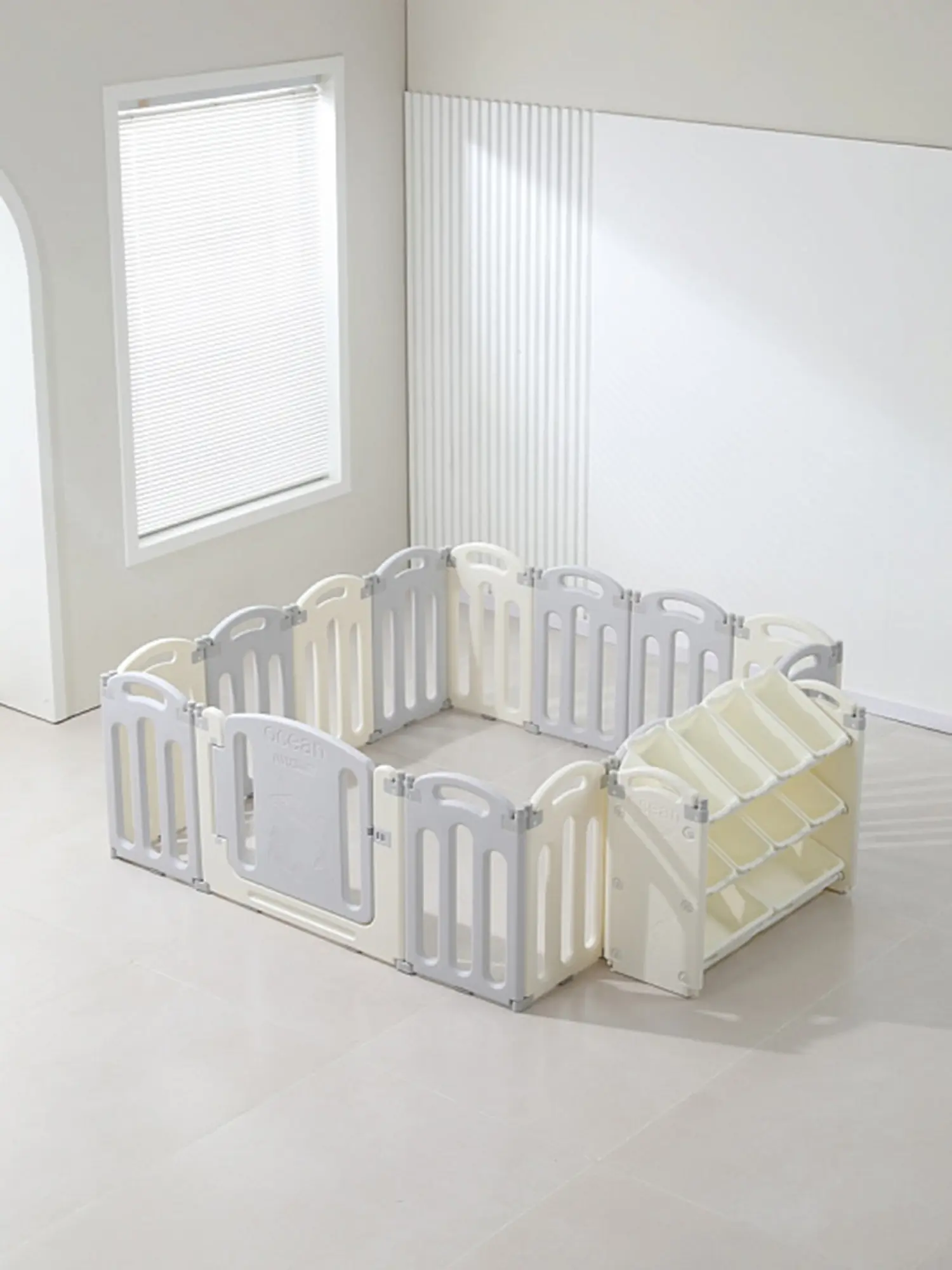 Манеж UNIX Kids Ocean (151 x 151 cm) Grey - изображение 9