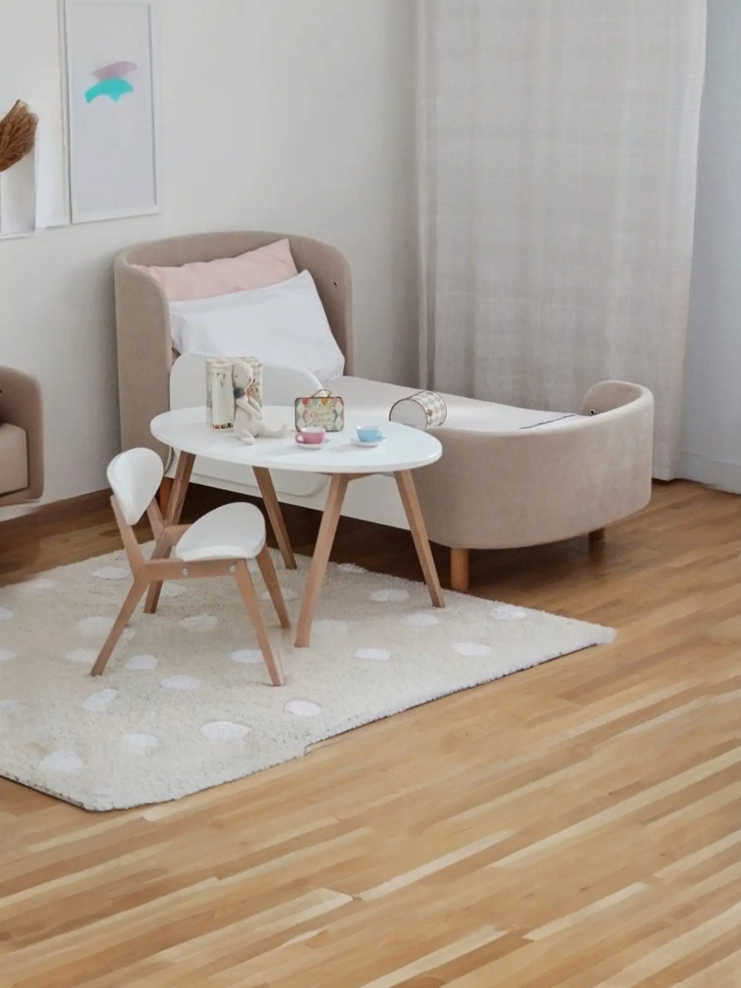 Кровать KIDI Soft, бежевая - изображение 2