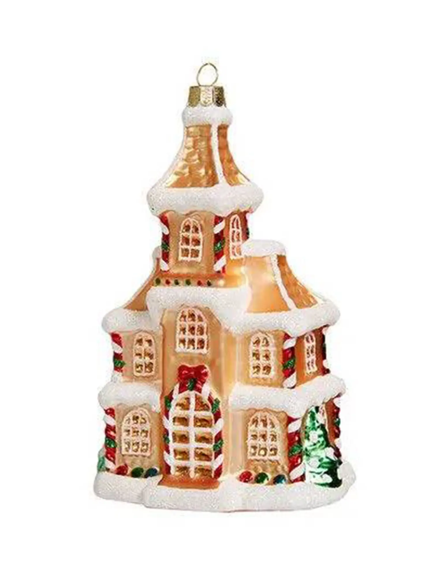 Подвеска "Домик-теремок" (стекло) 9,5х5,5х14,5 см - изображение 2