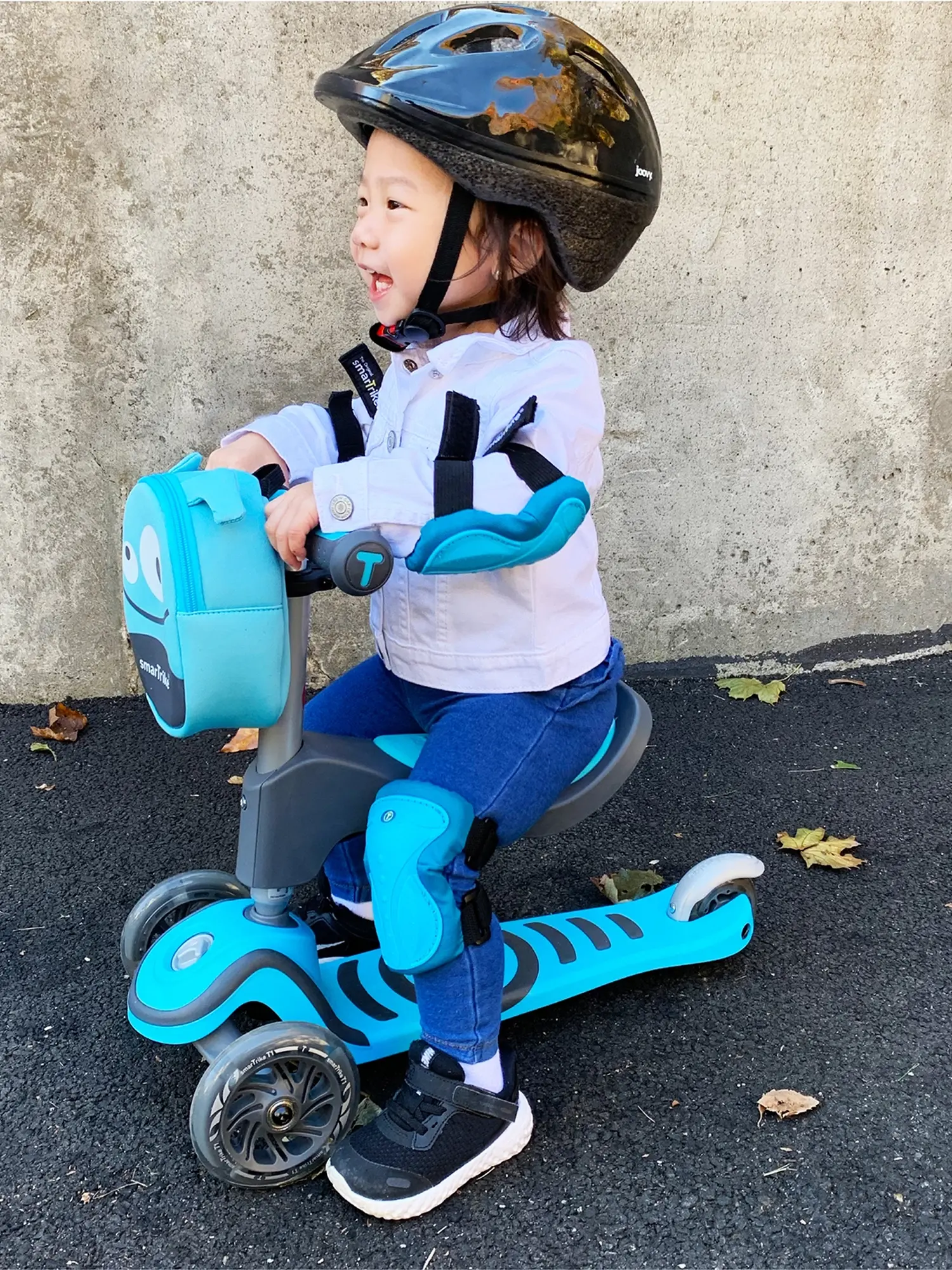 Трехколесный самокат-трансформер 2в1 T1 Scooter Blue - изображение 3