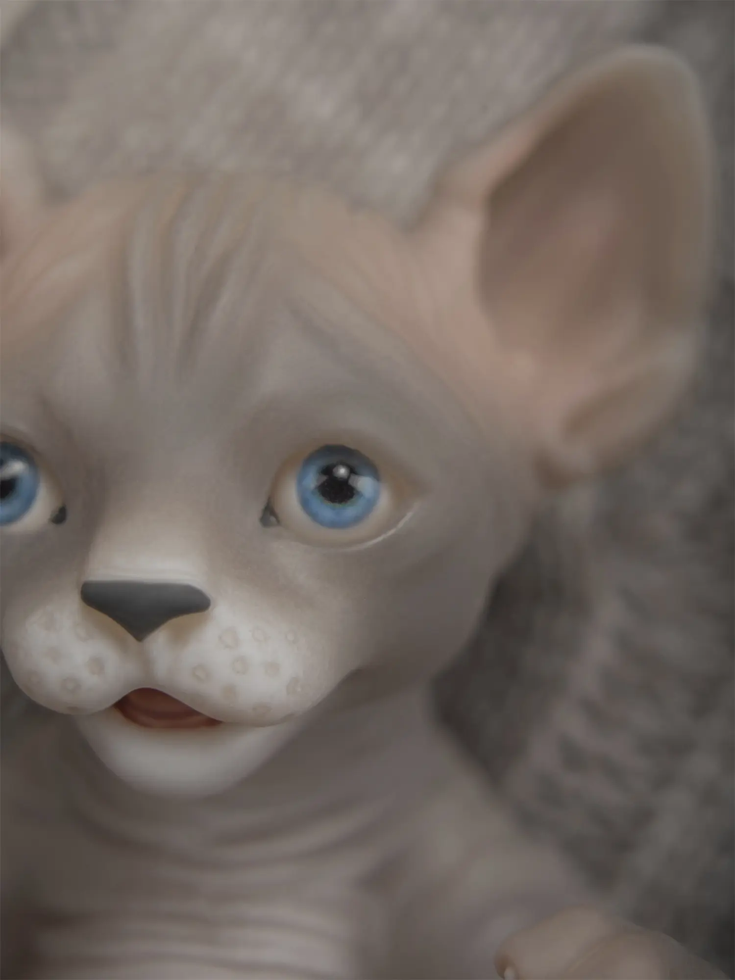 Игрушка Сфинкс, серый, 11 см. - изображение 7